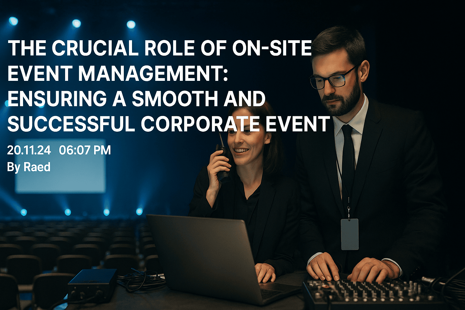 THE CRUCIAL ROLE OF ON-SITE EVENT MANAGEMENT: ENSURING A SMOOTH AND SUCCESSFUL CORPORATE EVENT